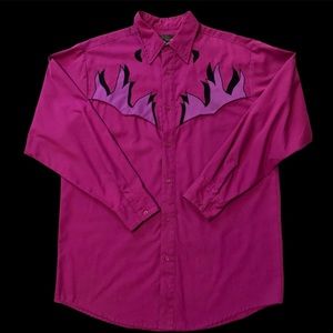 Vintage Western Steer West Button Down